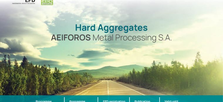 Environmental Product Declaration for hard, antiskid, aggregates